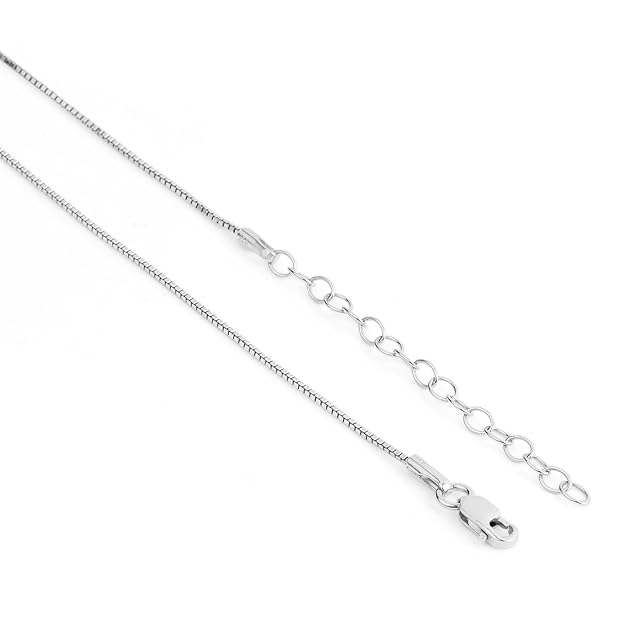Sterling Silver Necklace | Rhodium Plated Sentimental Cubic Zirconia Women Necklace - Image 2