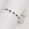 Silver Royal Blue Drop Bracelet, Adjustable Gifts for Girlfriend, Gifts for Women & Girls